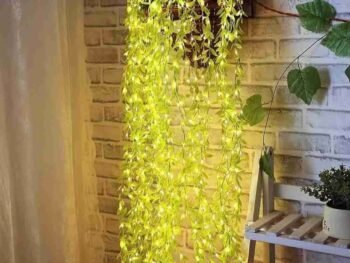 3 m Green Flickering Leaf Lights (Pack of 1)