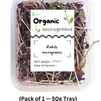 Fresh Radish Microgreens – 50g | Spicy & Nutritious | 100% Organic